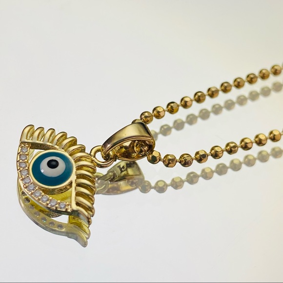 Evil Eye Necklace & Earrings - Picture 7 of 12